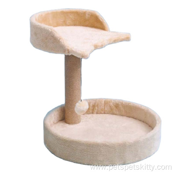 Black Cat Tree Relax Platform Cat Tower